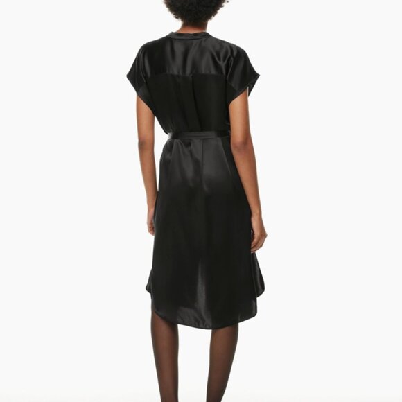Aritzia Babaton Deligate Silk Dress | Black | Size S | BNWT - Picture 4 of 15